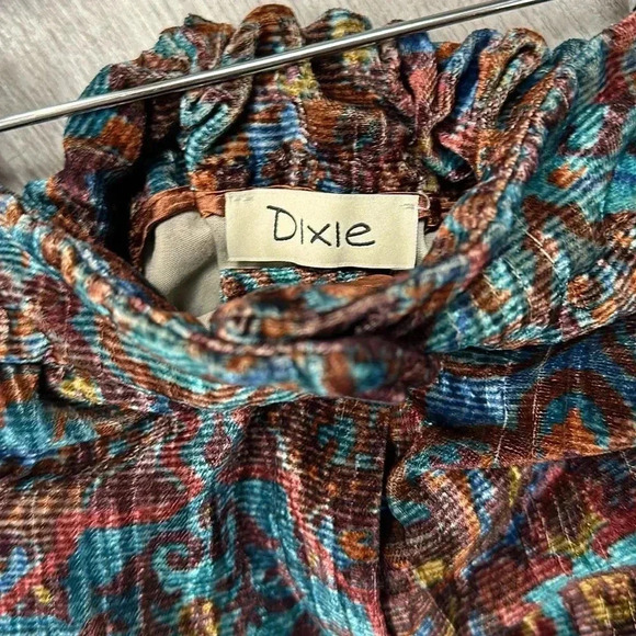 DIXIE - CHENILLE PATTERNED TROUSERS - MULTICOLOR size Med - Picture 7 of 9